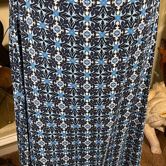 Max Studio Knit Maxi Skirt Womens Size Small Multicolor Geometric Print Casual - Picture 2 of 8